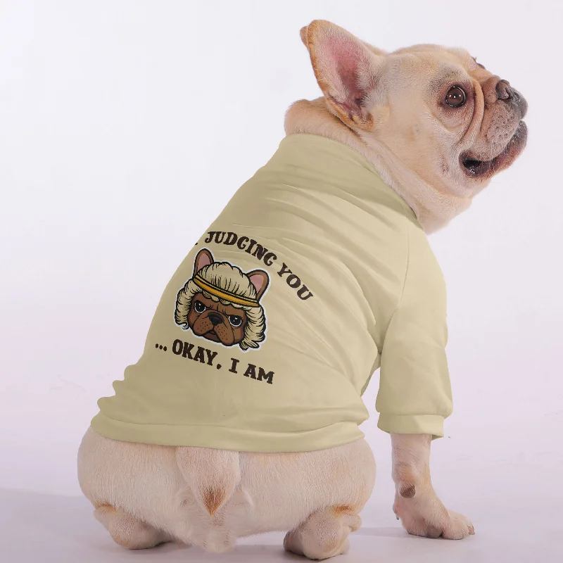 -Non-contact cat thermometerNot Judging You… Okay, I Am - Snuggly Zip-Up Sweatshirt for French Bulldogs -Non-contact cat thermometerNot Judging You… Okay, I Am - Snuggly Zip-Up Sweatshirt for French Bulldogs