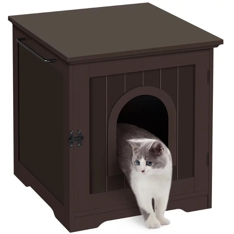 - Natural latex pet mattressAnniepaw Espresso Elegance Cat Haven: Discreet Litter Box & Chic Side Table Combo - Natural latex pet mattressAnniepaw Espresso Elegance Cat Haven: Discreet Litter Box & Chic Side Table Combo