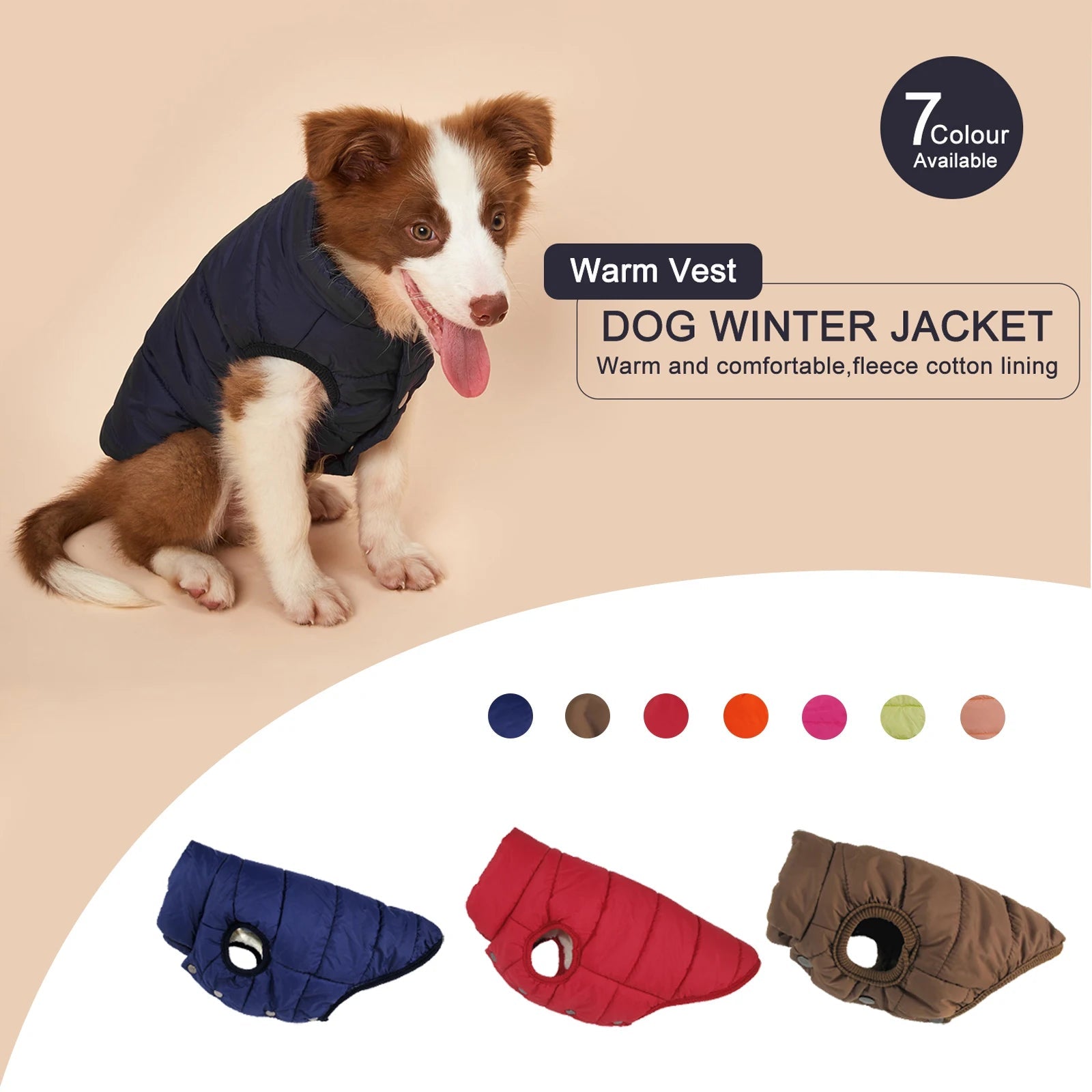- Dog heart rate monitoring collarAnniepaw Winter Dog Clothes Outdoor Cold Proof Warm Dog Jacket with Fleece Cotton Lining Chihuahua French Bulldog Puppy Clothing Coat - Dog heart rate monitoring collarAnniepaw Winter Dog Clothes Outdoor Cold Proof Warm Dog Jacket with Fleece Cotton Lining Chihuahua French Bulldog Puppy Clothing Coat