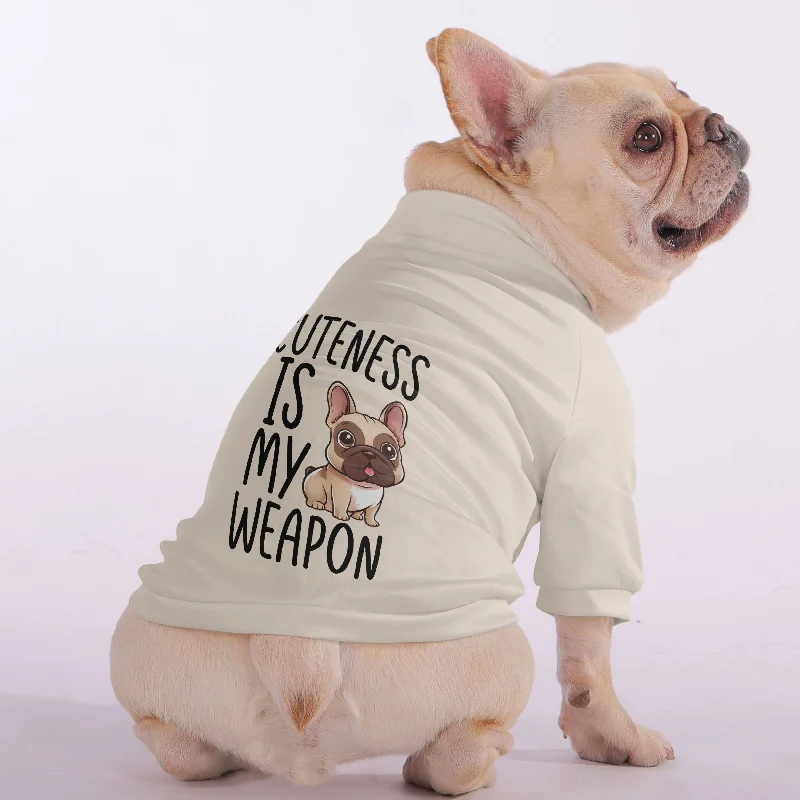 - Automatic temperature adjustment cat bedCuteness is My Weapon - Snuggly Zip-Up Sweatshirt for French Bulldogs - Automatic temperature adjustment cat bedCuteness is My Weapon - Snuggly Zip-Up Sweatshirt for French Bulldogs