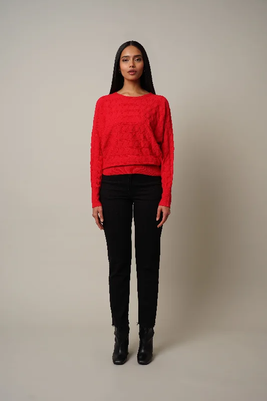 Cable Knit Dolman Pullover