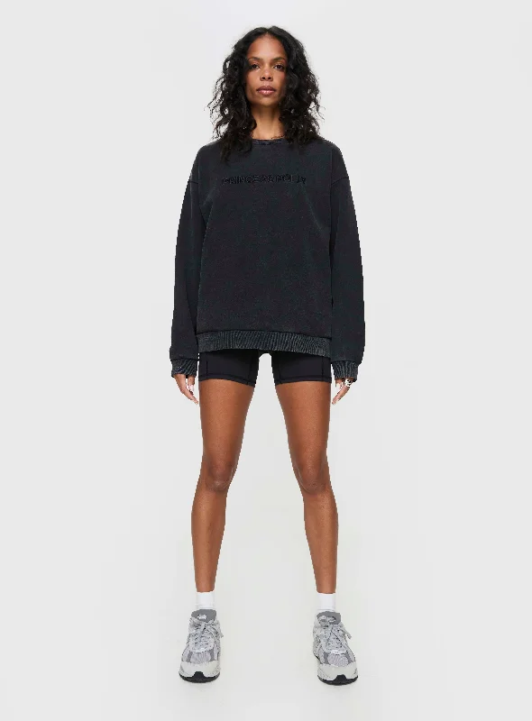 Fearlessness Activewear Crew Neck Sweatshirt Black