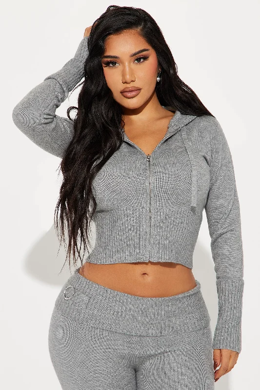 Lana Sweater Pant Set - Heather Grey