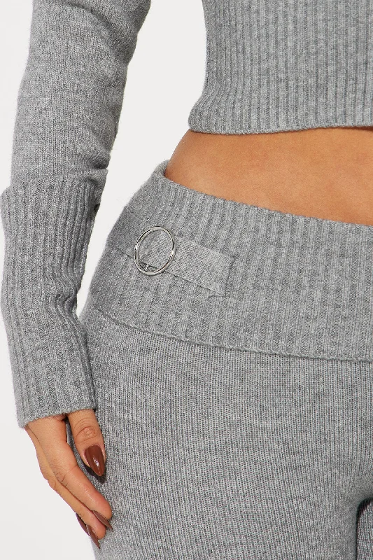 Lana Sweater Pant Set - Heather Grey