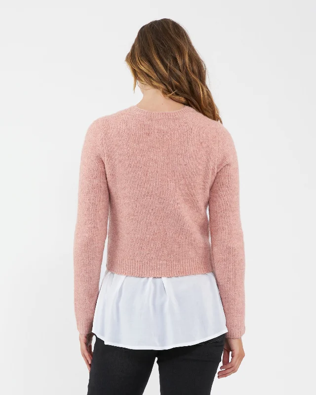 Patty Detachable Nursing  Knit Dusty Pink