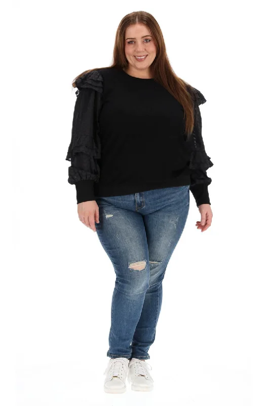 Royal Sleeve Jumper Black