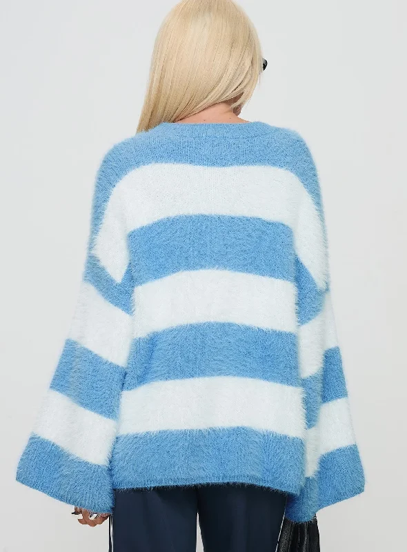 Pomeline Knit Jumper Blue / White