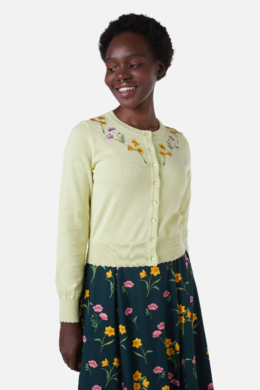 Poppy & Daffodil Cardi