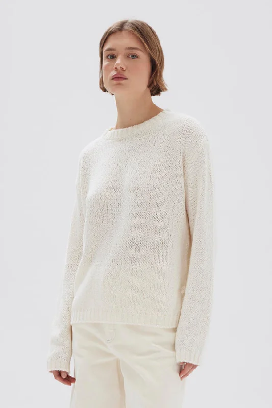 Rey Cream LS Knit Top