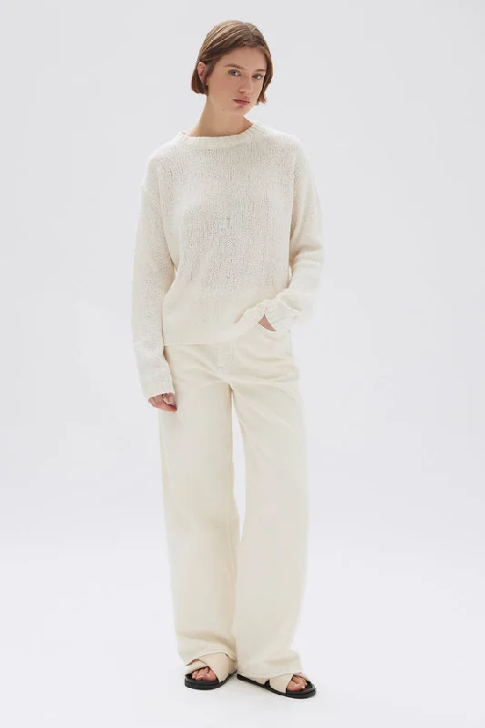 Rey Cream LS Knit Top