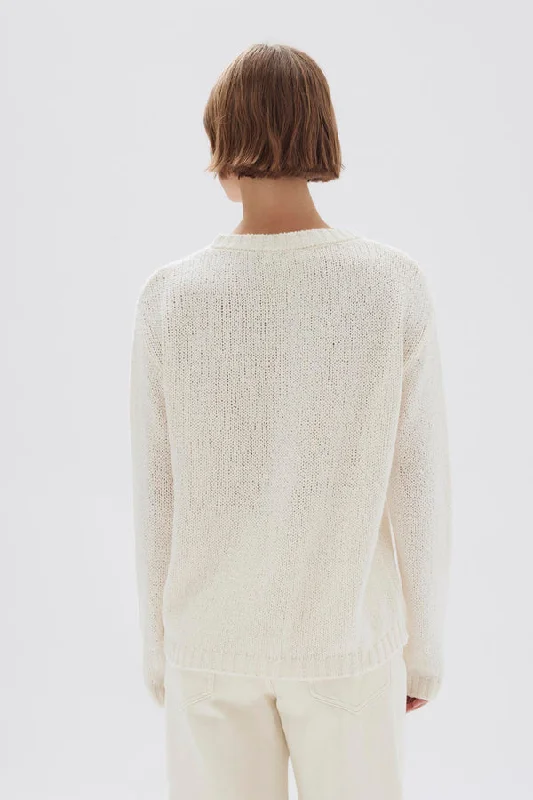 Rey Cream LS Knit Top