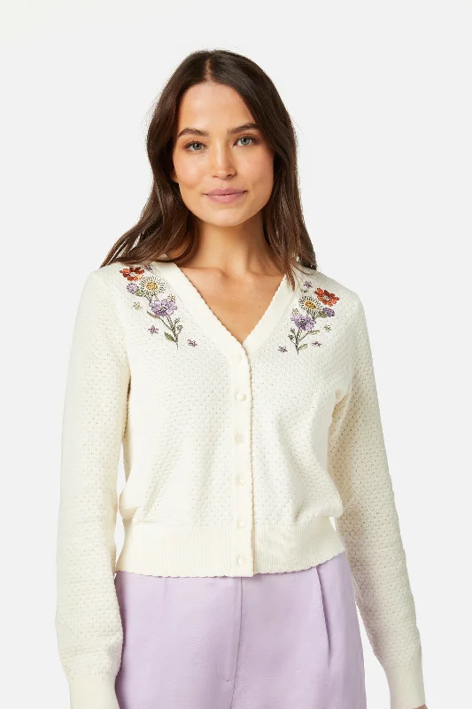 Spring Time Embroidered Cardi