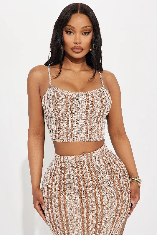 Vacation Lover Skirt Set - Mocha