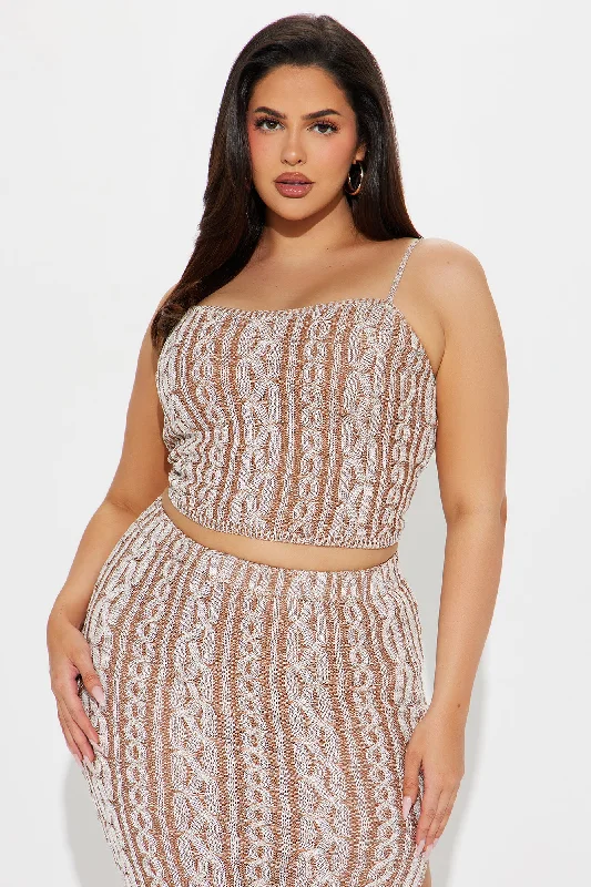 Vacation Lover Skirt Set - Mocha