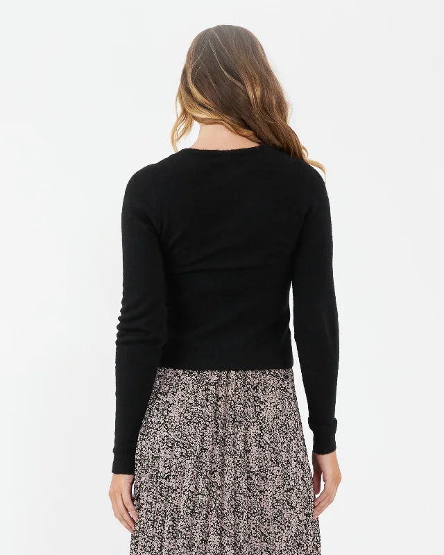 Willa Nursing Knit Black