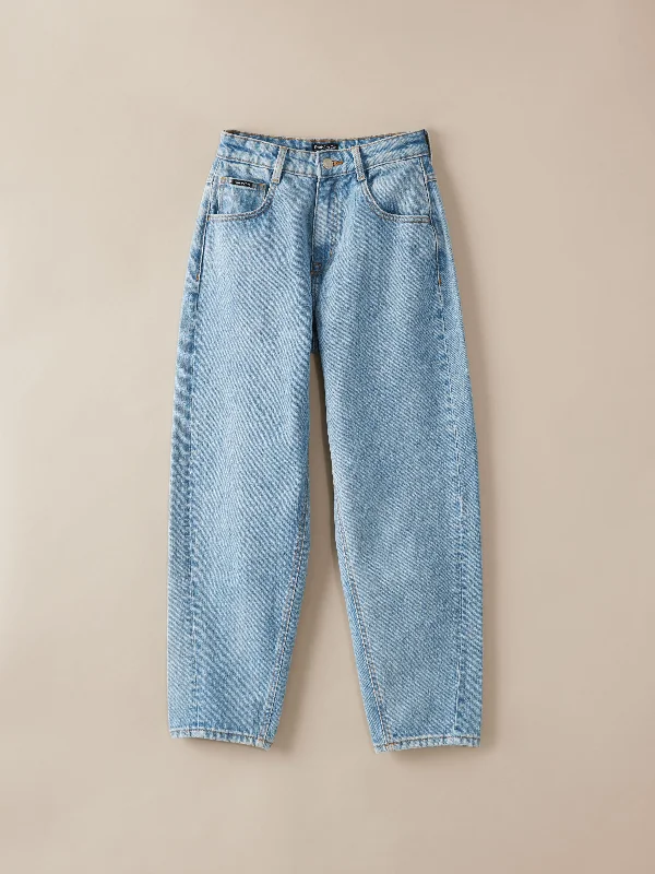 The Linda Balloon Jean in Light Wash