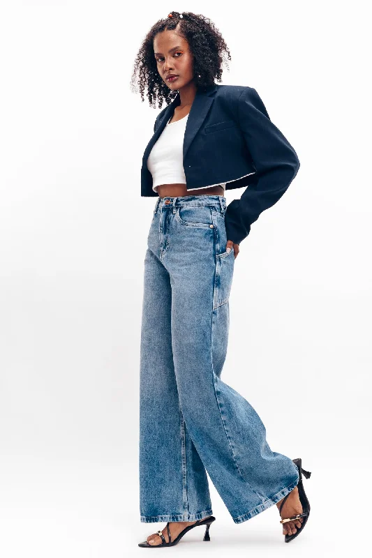 90's Come Back Wide Flare Jeans