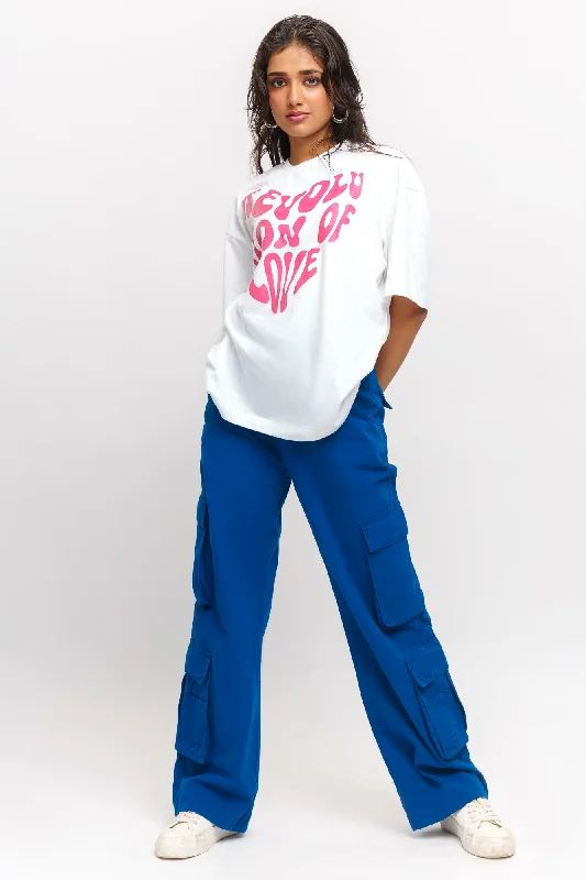 Bright Blue Cargo Pants