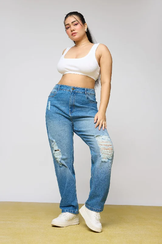 Classic Charm Curve Mom Fit Jeans