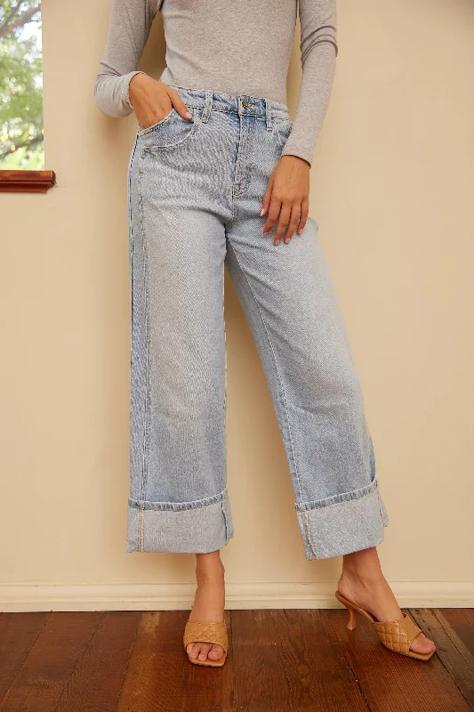 Corey Super High Rise Wide Leg Jeans