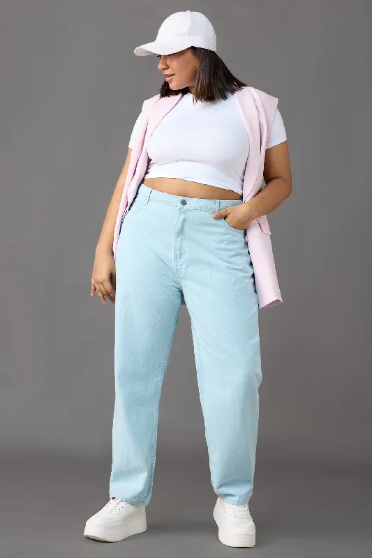 Cloud Nine Comfort High Waist Mom Jeans Curve