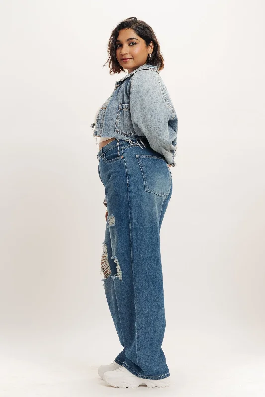 Curve Modish Straight Jeans