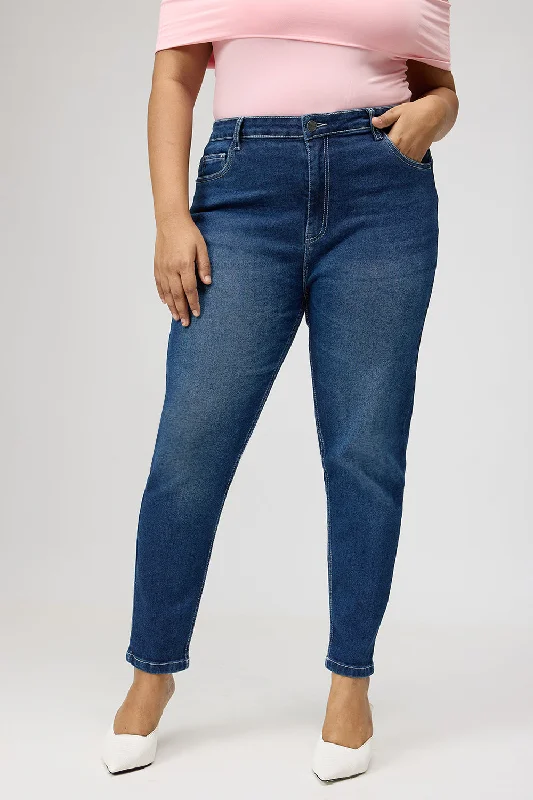 Curve Sculpting Blue Skinny Jeans