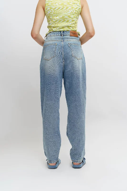 French Distress Slouchy Jeans