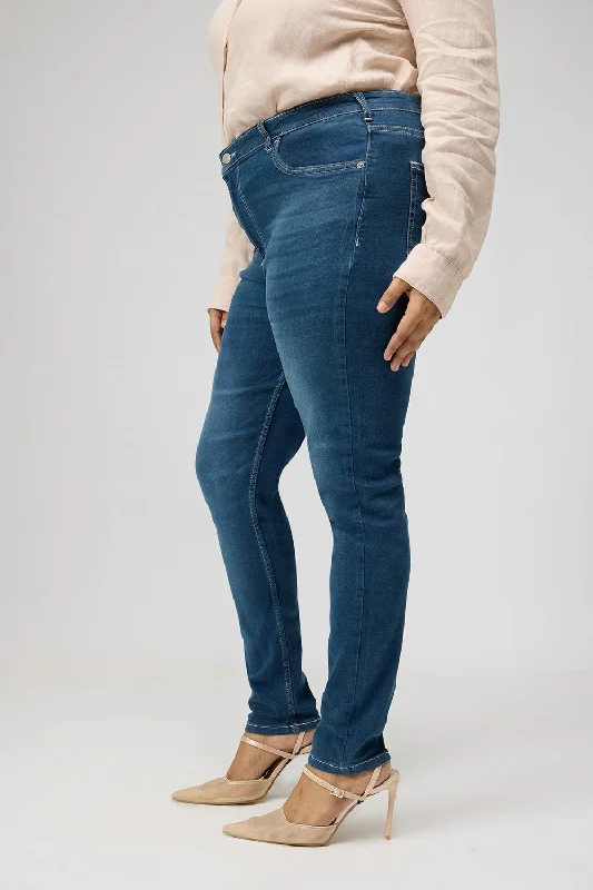 Curve Twilight Blue Denim Skinny Jeans