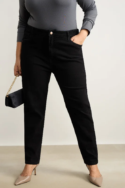 Curve Jet Black Skinny Jeans