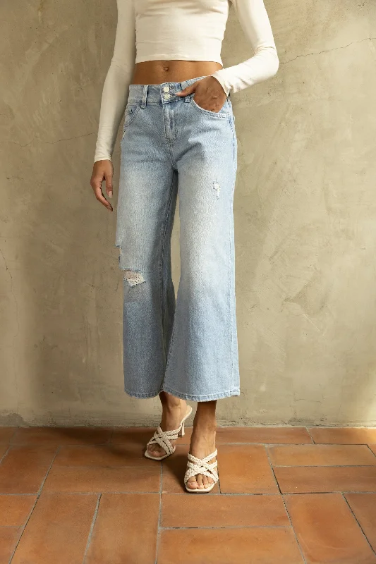 Murray High Rise Cropped Wide Leg Jeans