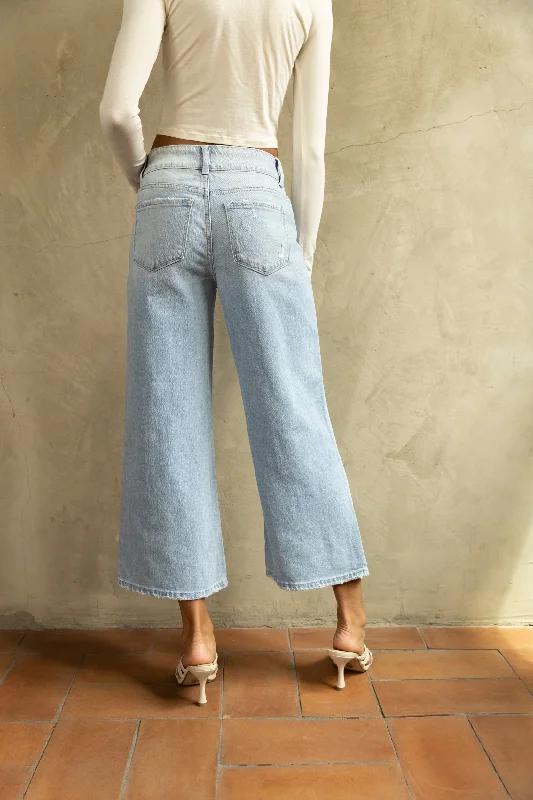 Murray High Rise Cropped Wide Leg Jeans