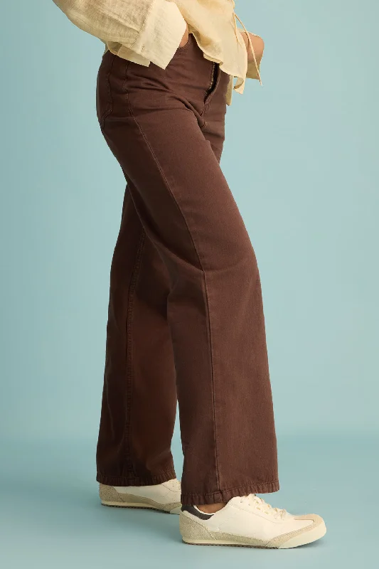 Rustic Brown Straight Jeans