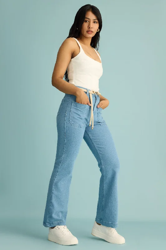 Siren Front Pocket Bootcut Jeans