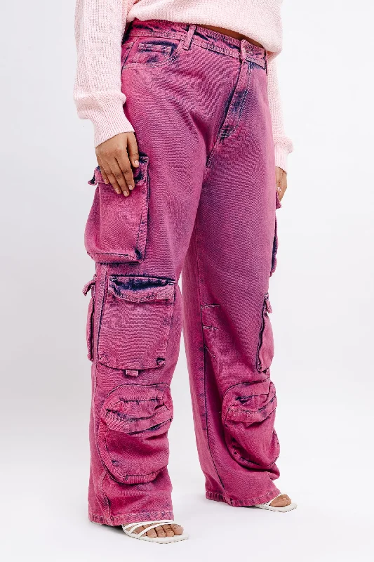 Denim Too Pink Utility Cargo