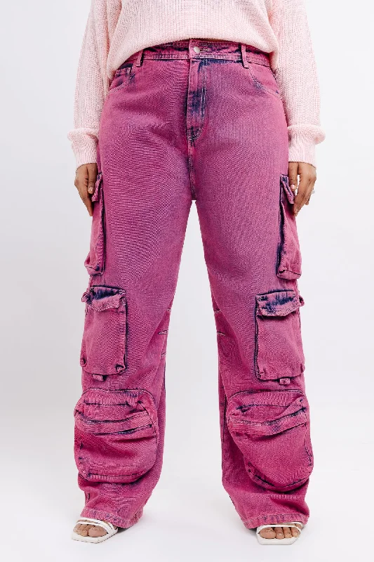 Denim Too Pink Utility Cargo