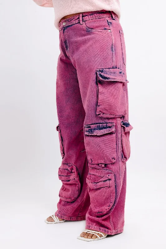 Denim Too Pink Utility Cargo