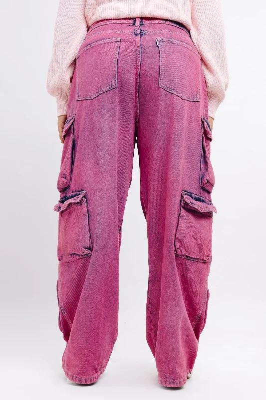 Denim Too Pink Utility Cargo