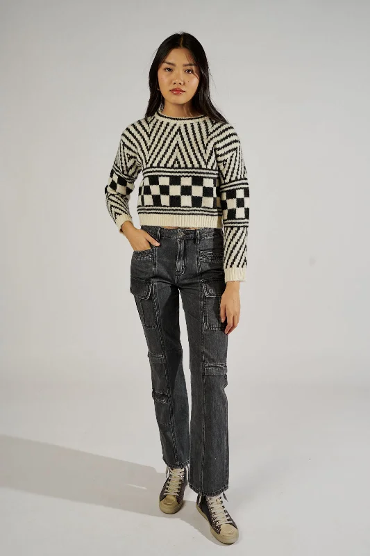 SALE - Tracey Cargo Straight Jeans