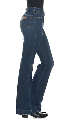 Wrangler Retro Women's Medium Wash High Rise Trouser Jeans