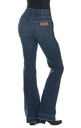 Wrangler Retro Women's Medium Wash High Rise Trouser Jeans