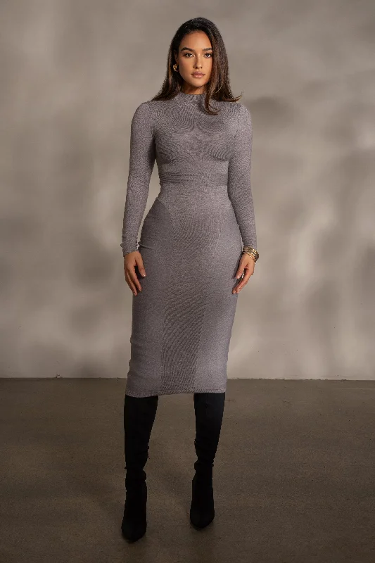 Grey Dakotah Midi Dress