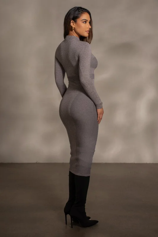 Grey Dakotah Midi Dress