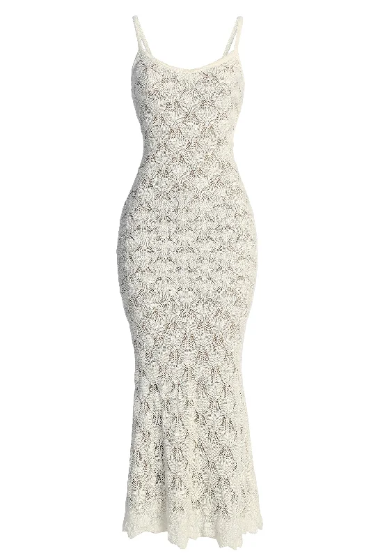 Ivory Gabriela Knit Maxi Dress