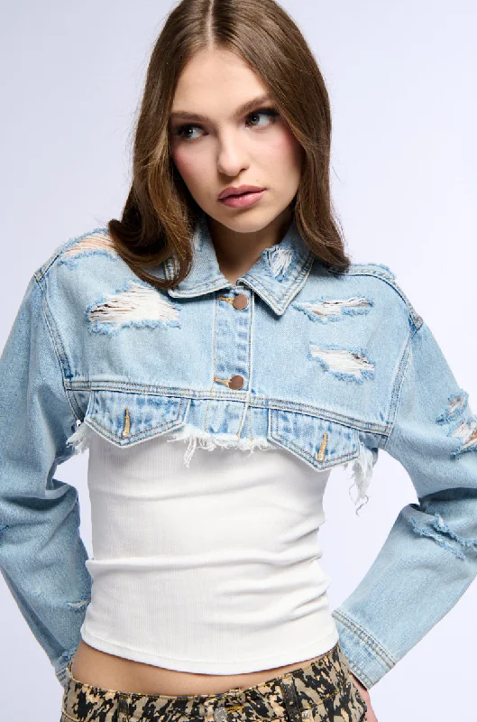 ULTRA CROP DENIM JACKET