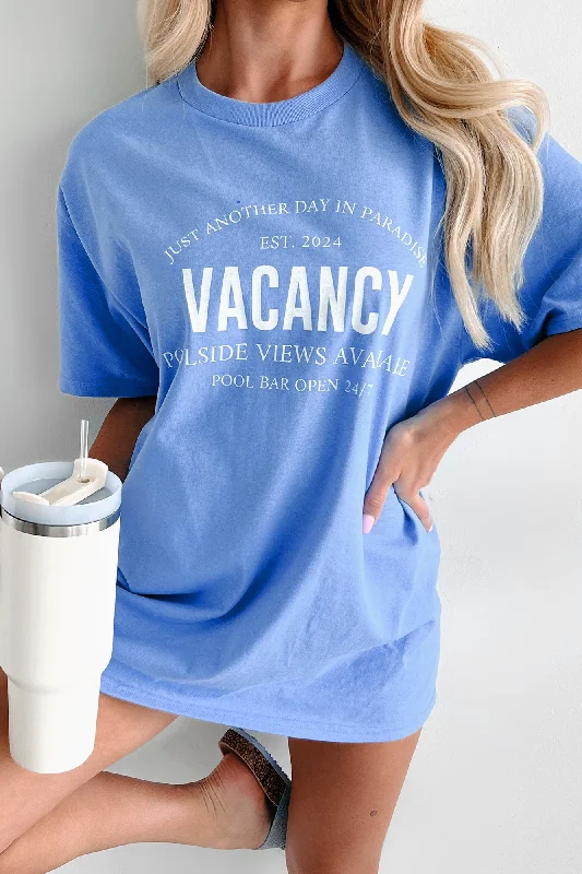 ""Vacancy"" Graphic T-Shirt (Blue)