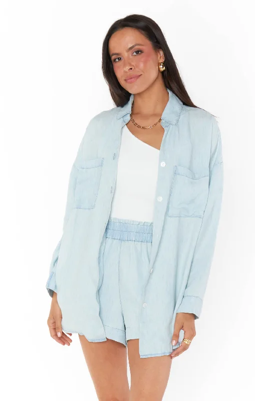 Weekday Button Up ~ Light Chambray