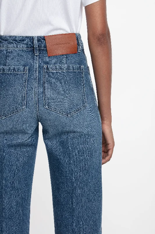 Alina High Waisted Jean In Shadow Wash