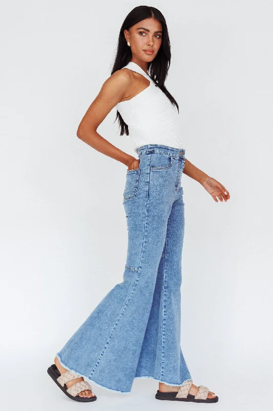 Mulholland Boot Cut Jeans Denim Blue