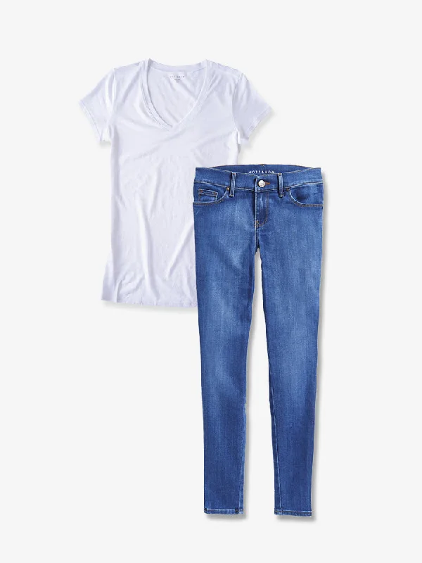 Set 05: 1 pair of Jeans + 1 Marcy Tee